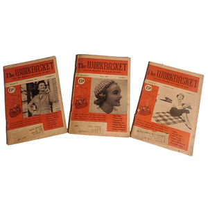 Vintage 1954, 1955, 1956 The Workbasket Needlepoint & Sewing Magazines Set 3